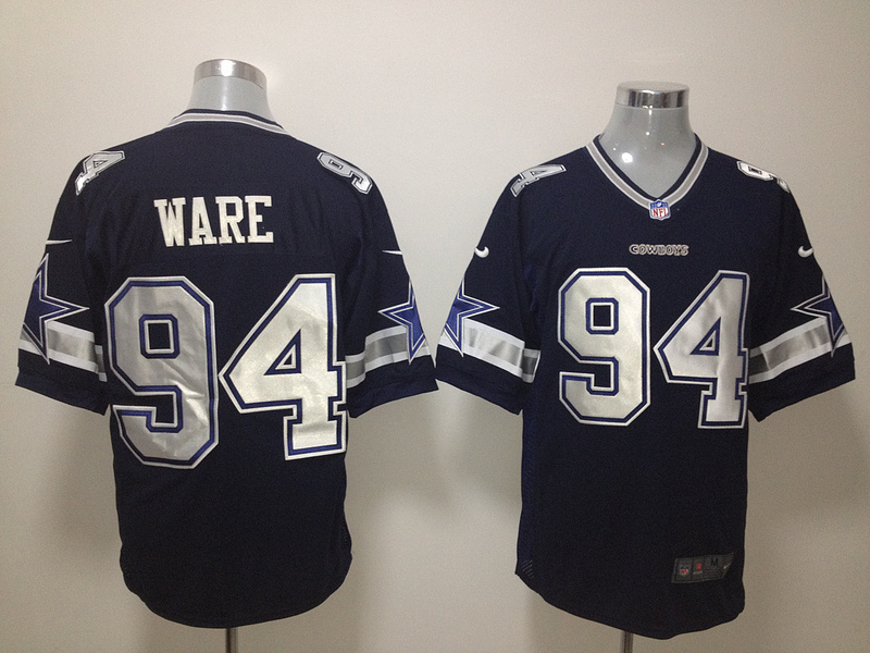Dallas Cowboys 94 Ware Blue Nike Game Jersey